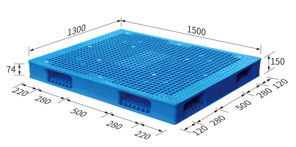 Pallet 1300x1500x150 ( grid, reversible)