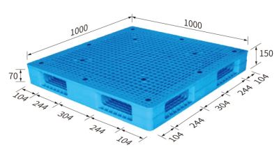 Pallet 1000x1000x150 ( grid surface, reversible)