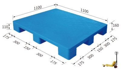 Pallet 1100x1100x160 ( 9F, Flat surface)