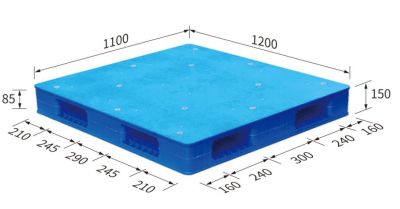 Pallet 1100x1200x150 ( Flat surface, reversible)