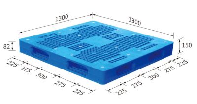 Pallet 1300x1300x150 ( Grid surface, reversible)