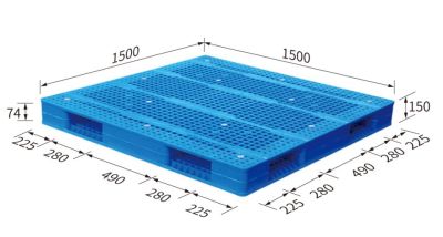 Pallet 1500x1500x150 ( grid, reversible)