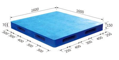 Pallet 1600x1600x150 ( flat, reversible)