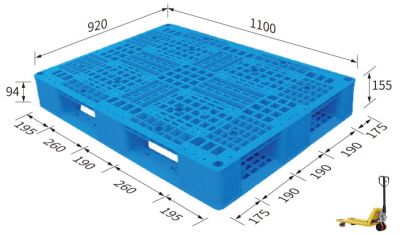 Pallet 920x1100 ( grid surface, 6 runner)